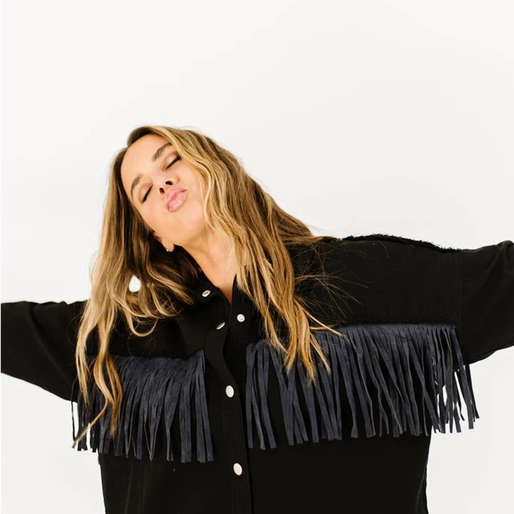 Elisson Fringe Button-Up Shirt